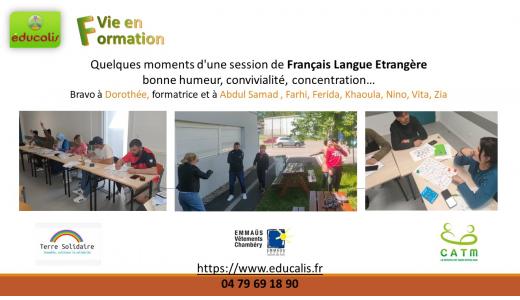 educalis formation francais lague etrangere FLE chambery savoie insertion SIAE